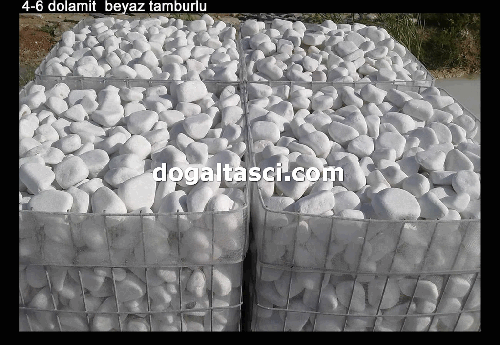 Tamburlu beyaz çakıl 2-4 cm - Görsel 4